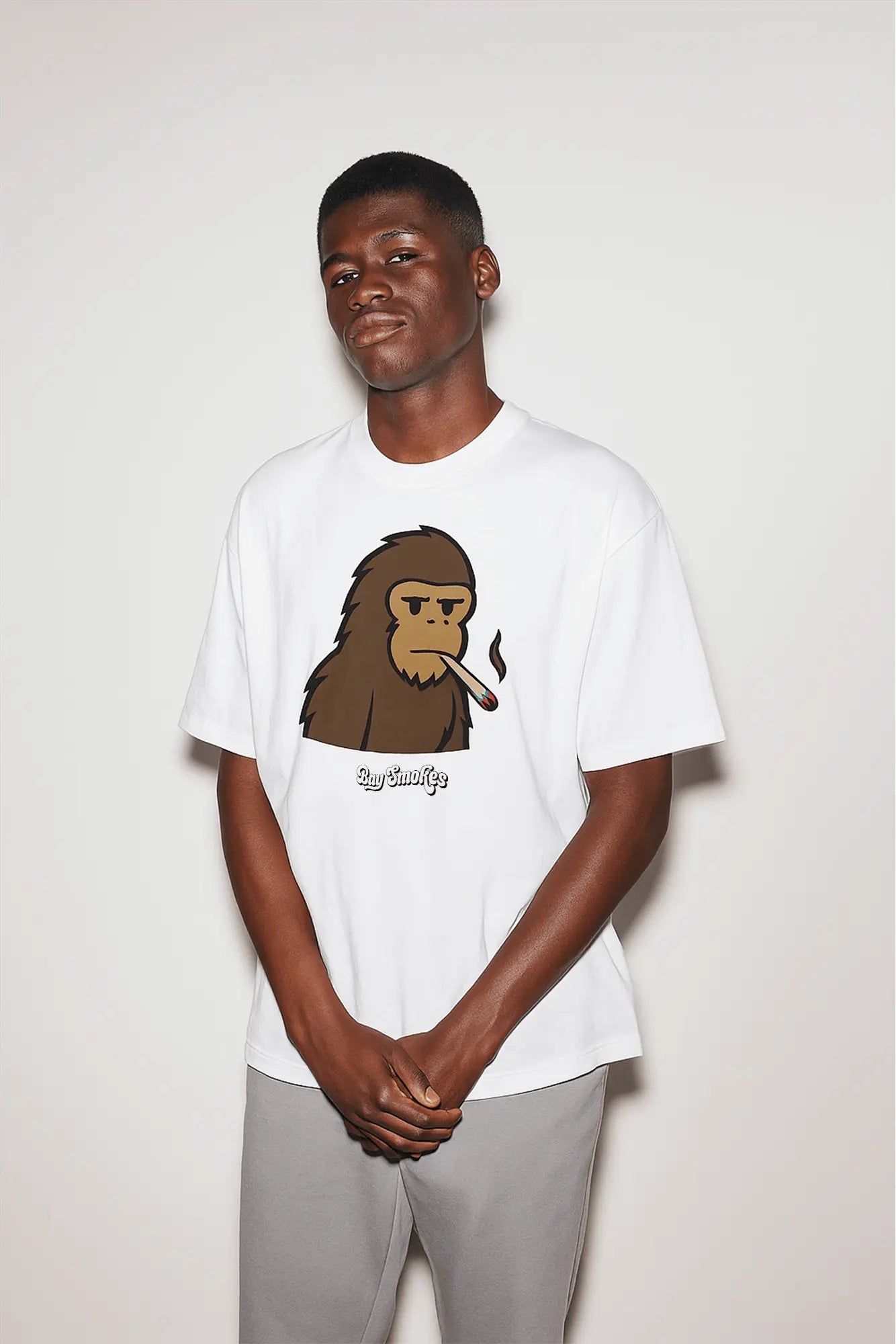 Ape Tee - White - Bay Smokes