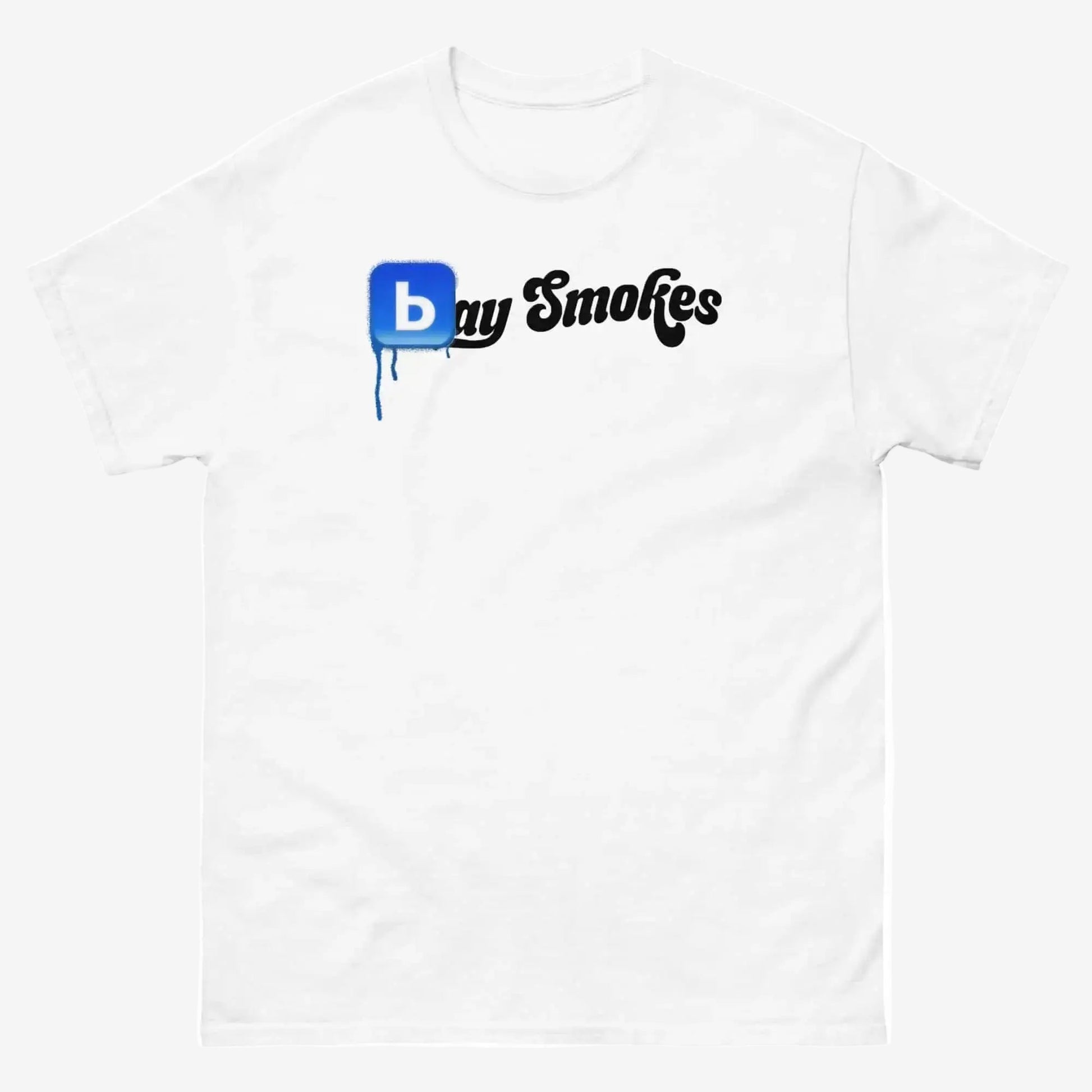 B Logo Tee – White - Bay Smokes